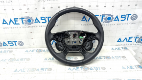 Руль голый Ford C-max MK2 13-18 кожа черная, с кнопками управления, царапины, потерт
