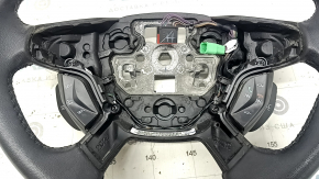 Руль голый Ford C-max MK2 13-18 кожа черная, с кнопками управления, царапины, потерт