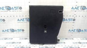 Spătarul scaunelor din spate, rândul 2, dreapta, Mercedes GLC 16-22, tapițerie din piele neagră gri, cusături perforate,