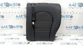 Spătarul scaunelor din spate, rândul 2, dreapta, Mercedes GLC 16-22, tapițerie din piele neagră gri, cusături perforate,