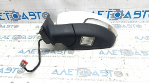 Зеркало боковое левое в сборе Ford C-max MK2 13-18 7 пинов, поворотник, с подсветкой, подогрев, белое, царапины