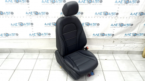 Пассажирское сидение Mercedes GLC 16-22 с airbag, электрическое, подогрев кожа черная серая строчка, царапины, примят подголовник