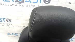 Пассажирское сидение Mercedes GLC 16-22 с airbag, электрическое, подогрев кожа черная серая строчка, царапины, примят подголовник