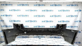 Bara spate nealterată Audi A4 B9 18-19 S-Line pentru 4 senzori de parcare, argintie, fără mufă, fixare fisurată