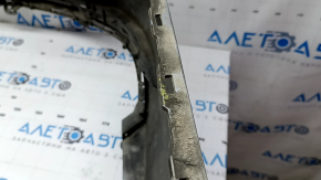 Bara spate nealterată Audi A4 B9 18-19 S-Line pentru 4 senzori de parcare, argintie, fără mufă, fixare fisurată