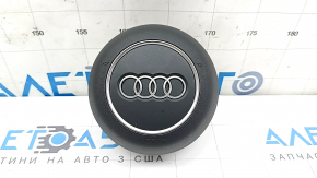 Подушка безопасности airbag в руль водительская Audi A4 B9 17-25 серая, надломано крепление
