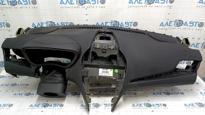 Торпедо передняя панель без AIRBAG Lincoln MKC 15-19 черн THX, обломано крепление бардачка, тычка, без дефлектора