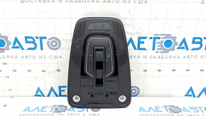 Плафон освещения передний в сборе Audi A4 B9 17-19 черный, под люк