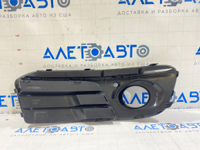 Grilă inferioară bară față stânga Audi Q5 8R 13-17, rest, mat+lucios, negru lucios