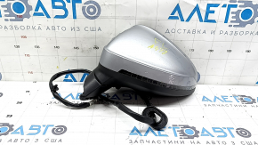 Зеркало боковое левое в сборе Audi A4 B9 17-19 15 пинов, серебро, поворотник, автозатемнение, под память, BSM