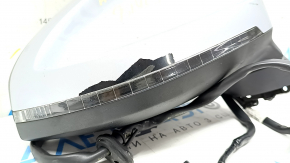 Зеркало боковое правое в сборе Audi A4 B9 17-19 15 пинов, серебро, поворотник, автозатемнение, под память, BSM, облезла краска