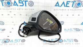 Зеркало боковое правое в сборе Audi A4 B9 17-19 15 пинов, серебро, поворотник, автозатемнение, под память, BSM, облезла краска