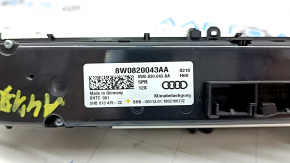 Управление климат-контролем Audi A4 B9 17-25 под подогрев и вентиляцию сидений