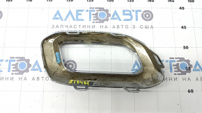 Обрамление накладки заднего бампера нижнее левое Mercedes GLC 20-22 хром, тычки