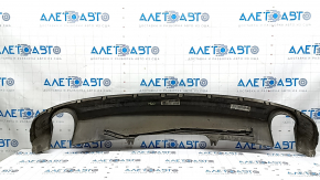 Губа заднего бампера Audi A4 B9 17-18 s-line матовая, царапины