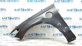 Aripă stângă față Ford Fusion mk5 17-20 plug-in, grafit J7, îndoită, lovituri