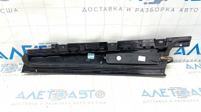 Накладка двери боковая передняя левая Ford Fusion mk5 13-20 черный глянец, с кодом, царапины