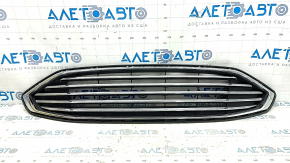 Решетка радиатора grill в сборе с обрамлением Ford Fusion mk5 17-18 хром, песок, надломаны, крепления