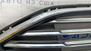 Решетка радиатора grill в сборе с обрамлением Ford Fusion mk5 17-18 хром, песок, надломаны, крепления