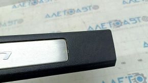 Ornamente prag ușă față stânga Ford Fusion mk5 17-20 negru cu inserție cromată, zgârieturi