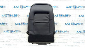 Обшивка водительского сиденья верхняя Ford Fusion mk5 17-20 titanium, кожа черная, перфорация, вмятины, потерто, под чистку