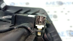 Накладка центральной консоли задняя Ford Fusion mk5 17-20 черная, под воздуховоды, c подсветкой, под розетку и прикуриватель, царапины, трещины в креплениях
