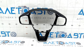 Накладка руля Ford Escape MK4 20- под кожу глянец черный