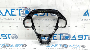 Накладка руля Ford Escape MK4 20- под кожу глянец черный