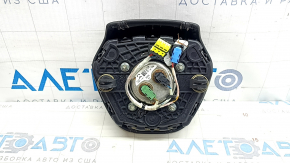 Подушка безопасности airbag в руль водительская BMW 5 G30 17-23 черная, кожа, коррозия на эмблеме