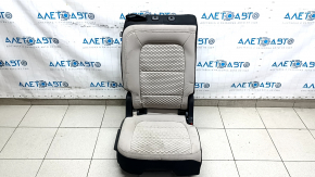 Banchetă spate dreapta Ford Escape MK4 20-22 fără airbag, combinație piele + stofă, neagră cu cusături roșii, glisiere ruginite, curățare chimică, zgârieturi