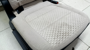 Заднее сидение правое Ford Escape MK4 20-22 без airbag, ткань бежевый с черным, под чистку, без подголовника