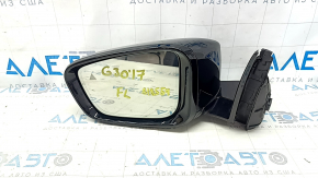 Зеркало боковое левое в сборе BMW 5 G30 17-23 5 пинов, BSM, подогрев, поворотник, автозатемнение, черный 668