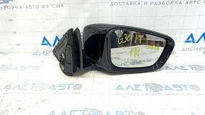 Зеркало боковое правое в сборе BMW 5 G30 17-23 5 пинов, BSM, подогрев, поворотник, черный 668
