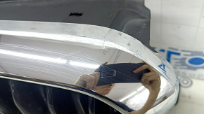 Решетка радиатора grill в сборе BMW 5 G30 17-22 с жалюзи дефлектором радиатора, хром, потрескан хром, трещина, сломано крепление, песок