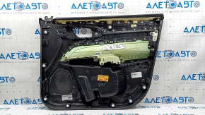 Ornamente ușă față stânga Jeep Compass 22-25 negru, lavetă gri, Alpine, pentru curățare chimică