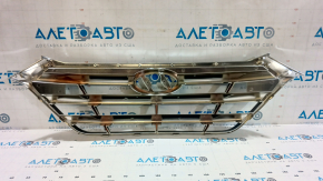 Решетка радиатора grill в сборе Hyundai Tucson 16-18 черная с хромом