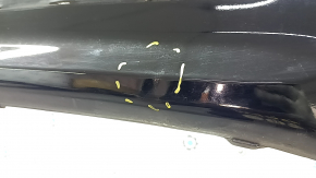 Бампер задний голый BMW 5 G30 17-20 под парктроники, черный, примят, царапины, трещина