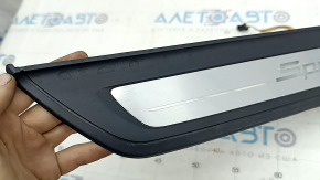 Ornamente prag exterior față dreapta BMW 5 G30 17-20 Sport Line, cu iluminare, coroziune, zgârieturi