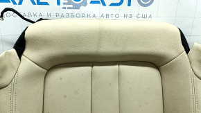 Обшивка подушки пассажирского сиденья BMW 5 G30 17-20 с подогревом, кожа бежевая canberra beige, Sport, вмятины, под чистку