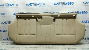 Подушка заднего ряда сидений BMW 5 G30 17-23 кожа бежевая canberra beige, вмятины, под чистку