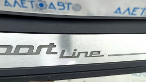 Ornamente prag exterior spate stânga BMW 5 G30 17-20 Sport Line, cu iluminare, zgârieturi