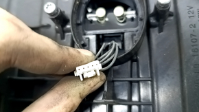 Фара передняя левая голая BMW 5 G30 17-20 LED Corona Rings S524A без блоков, надорван уплотнитель, пробит корпус, разбито стекло
