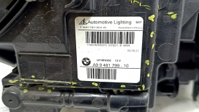 Фара передняя левая голая BMW X7 G07 19-22 LED, без блока, без уплотнителя и кронштейна, сломаны крепления, трещины в корпусе, пробит корпус, пробито стекло
