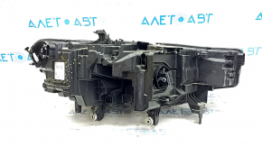 Фара передняя левая голая BMW X7 G07 19-22 LED, без блока, без уплотнителя и кронштейна, сломаны крепления, трещины в корпусе, пробит корпус, пробито стекло