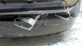 Фара передняя левая голая BMW X7 G07 19-22 LED, без блока, без уплотнителя и кронштейна, сломаны крепления, трещины в корпусе, пробит корпус, пробито стекло
