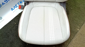 Водительское сидение Hyundai Ioniq 5 22-26 с airbag, электрическое, подогрев, комбинированная кожа серая с перфорацией и коричневыми вставками, под чистку