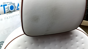 Водительское сидение Hyundai Ioniq 5 22-26 с airbag, электрическое, подогрев, комбинированная кожа серая с перфорацией и коричневыми вставками, под чистку