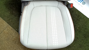 Пассажирское сидение Hyundai Ioniq 5 22-26 с airbag, механическое, подогрев, комбинированная кожа серая с перфорацией коричневыми вставками, под химчистку