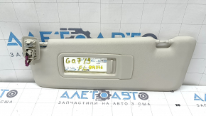 Козырек левый BMW X7 G07 19-26 Elfenbein-Weiss, без крючка, примят