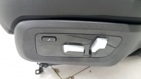 Сидение 2 ряда левое BMW X7 G07 19-22 без airbag, электрическое, подогрев, под 7 мест, кожа, Schwarz, с ремнем безопасности, стрельнувшее, примято